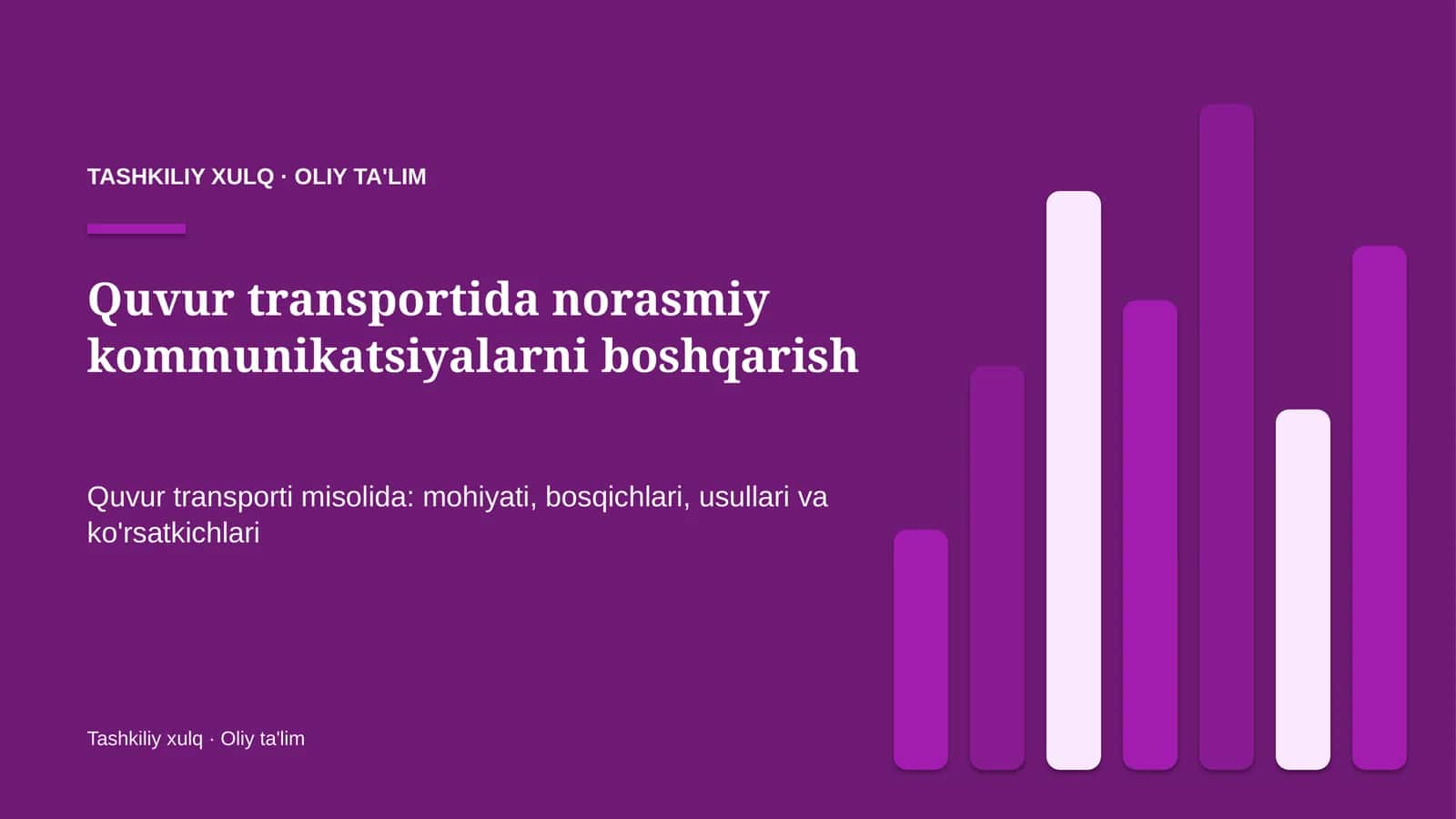 quvur transportida norasmiy kommunikatsiyalarni boshqarish 4976 1