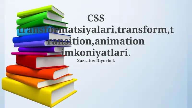 CSS Transformatsiyalari 1