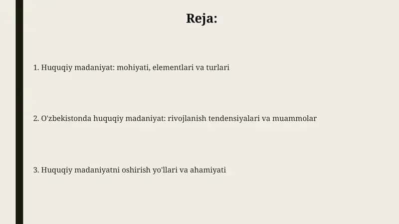 Huquqiy Madaniyat 1