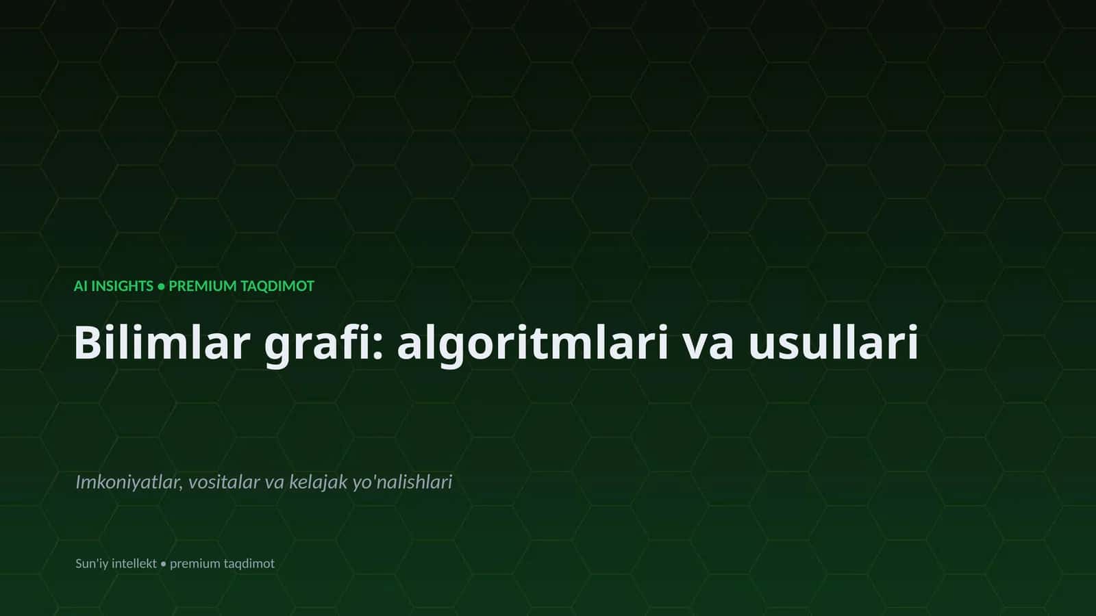 AI INSIGHTS • PREMIUM TAQDIMOT 1