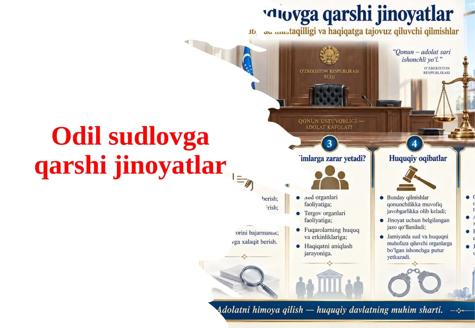 Odil sudlovga qarshi jinoyatlar 1