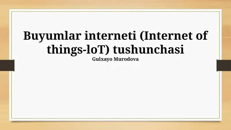 IoT platformalari 1