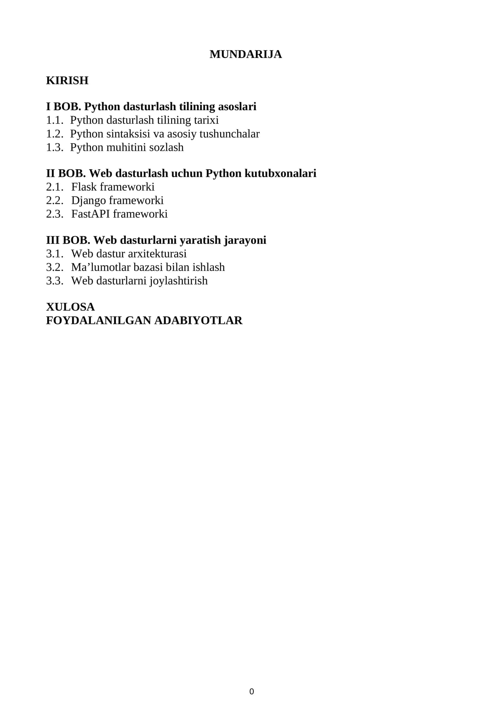 Python dasturlash tilida web dasturlar tuzish 1