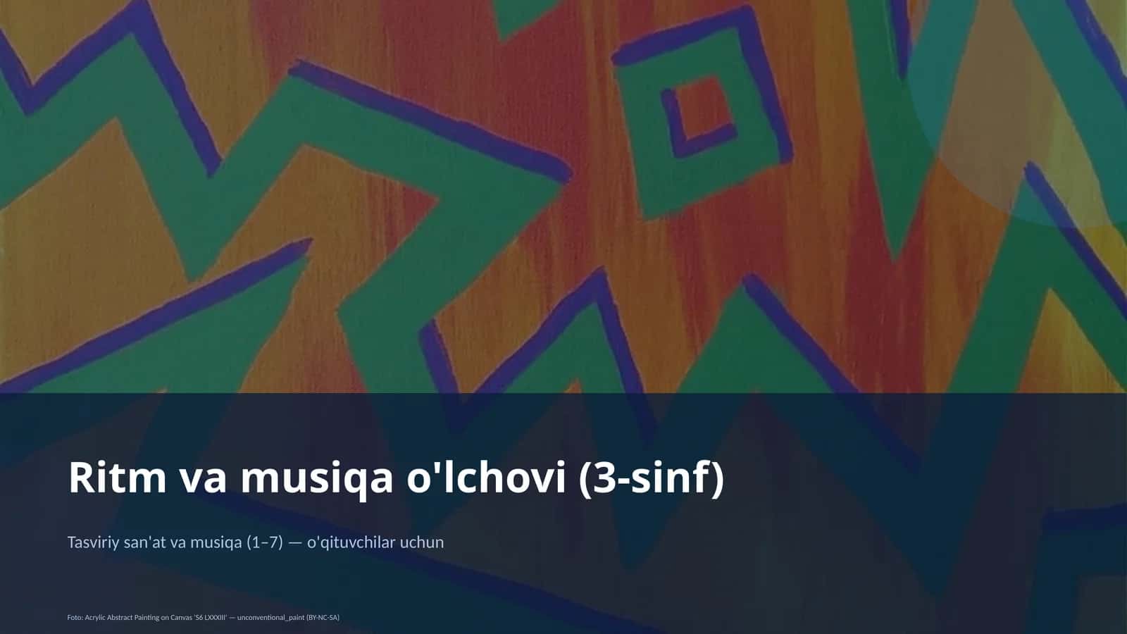Tasviriy san'at va musiqa (1–7) 1
