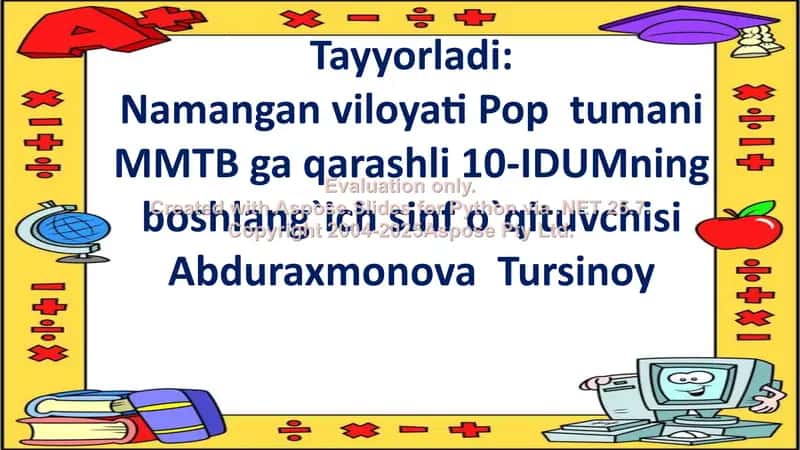 Tenglamalar 1