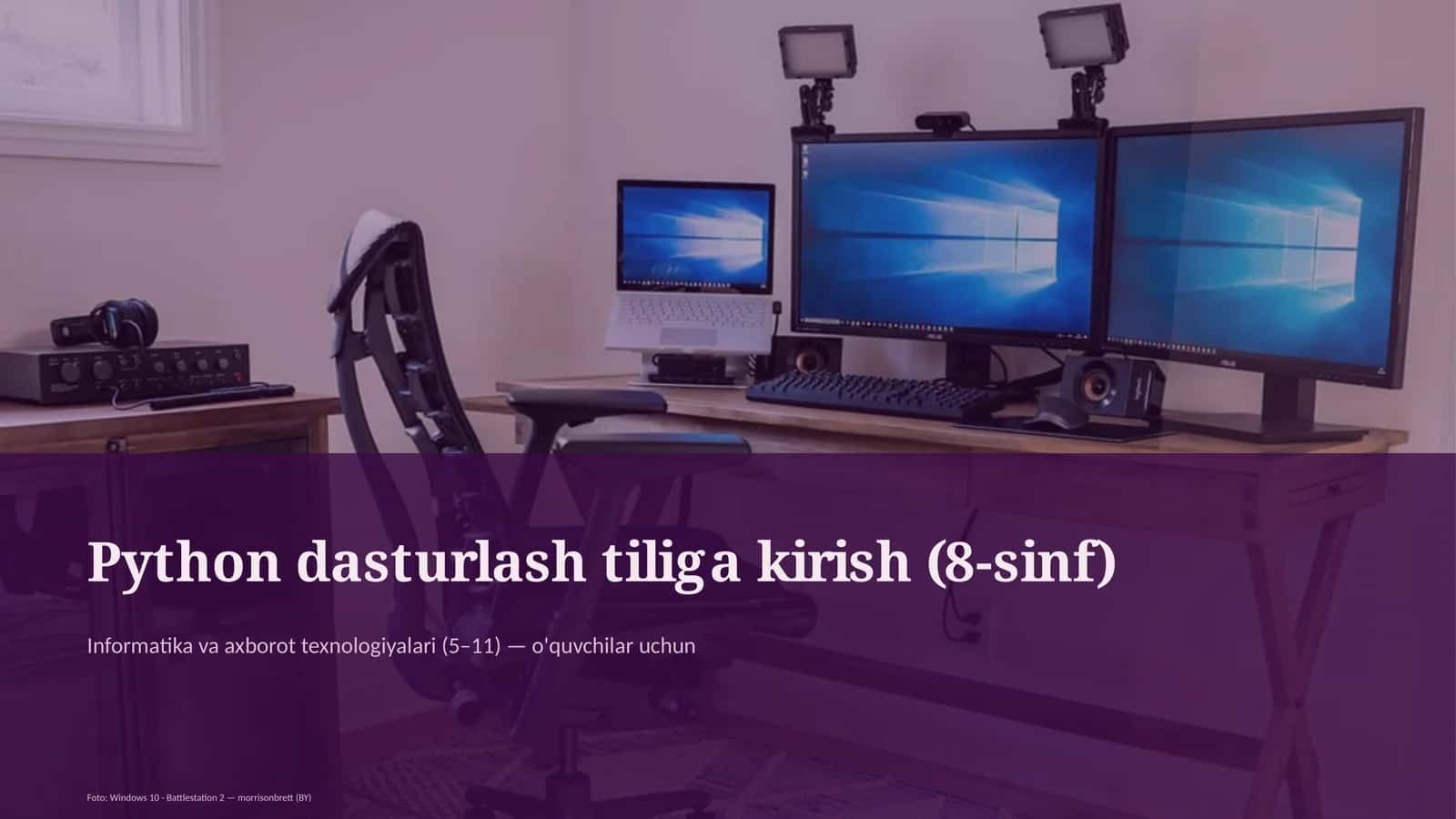 Python dasturlash tiliga kirish (8-sinf) 1