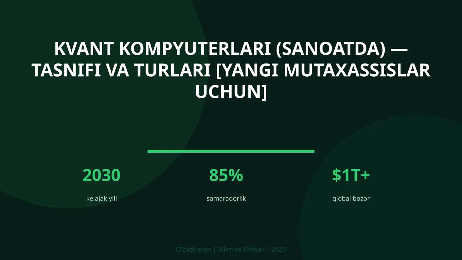 Kvant kompyuterlari (sanoatda) — tasnifi va turlari [yangi mutaxassislar uchun] 1