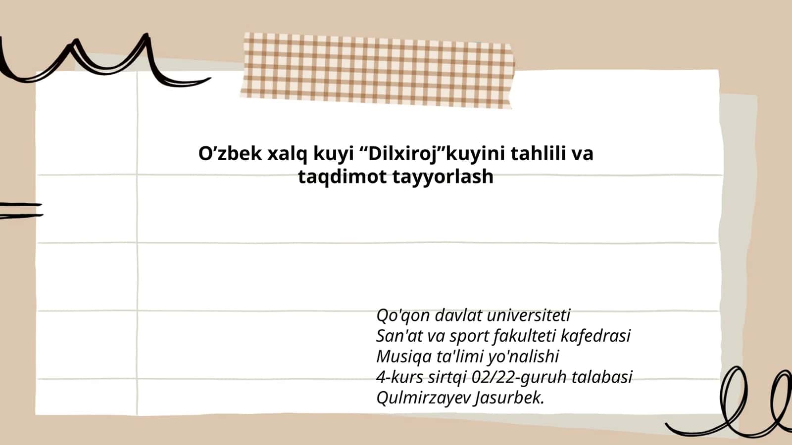 Dilxiroj kuyi tahlili va taqdimoti 1