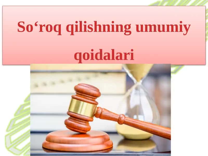 So‘roqqilishning umumiy qoidalari 1