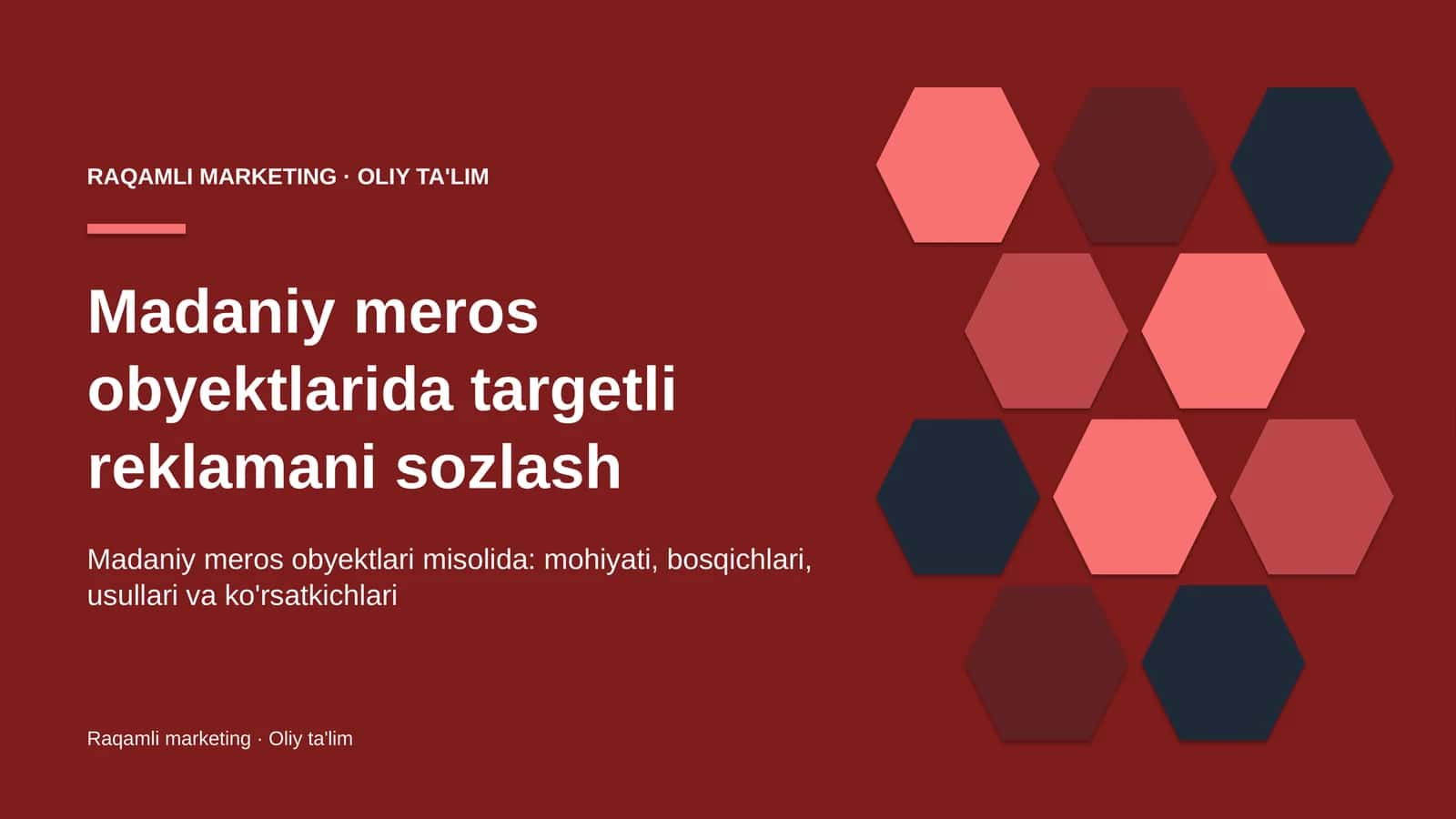 Madaniy meros obyektlarida targetli reklamani sozlash 1