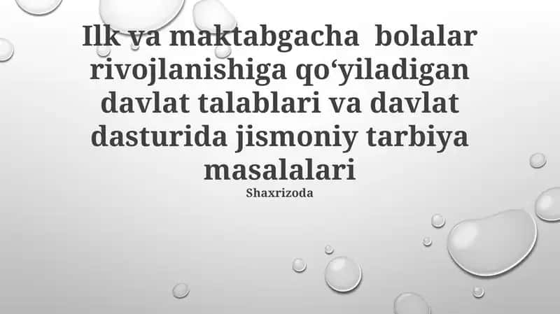 Jismoniy tarbiya masalalari 1