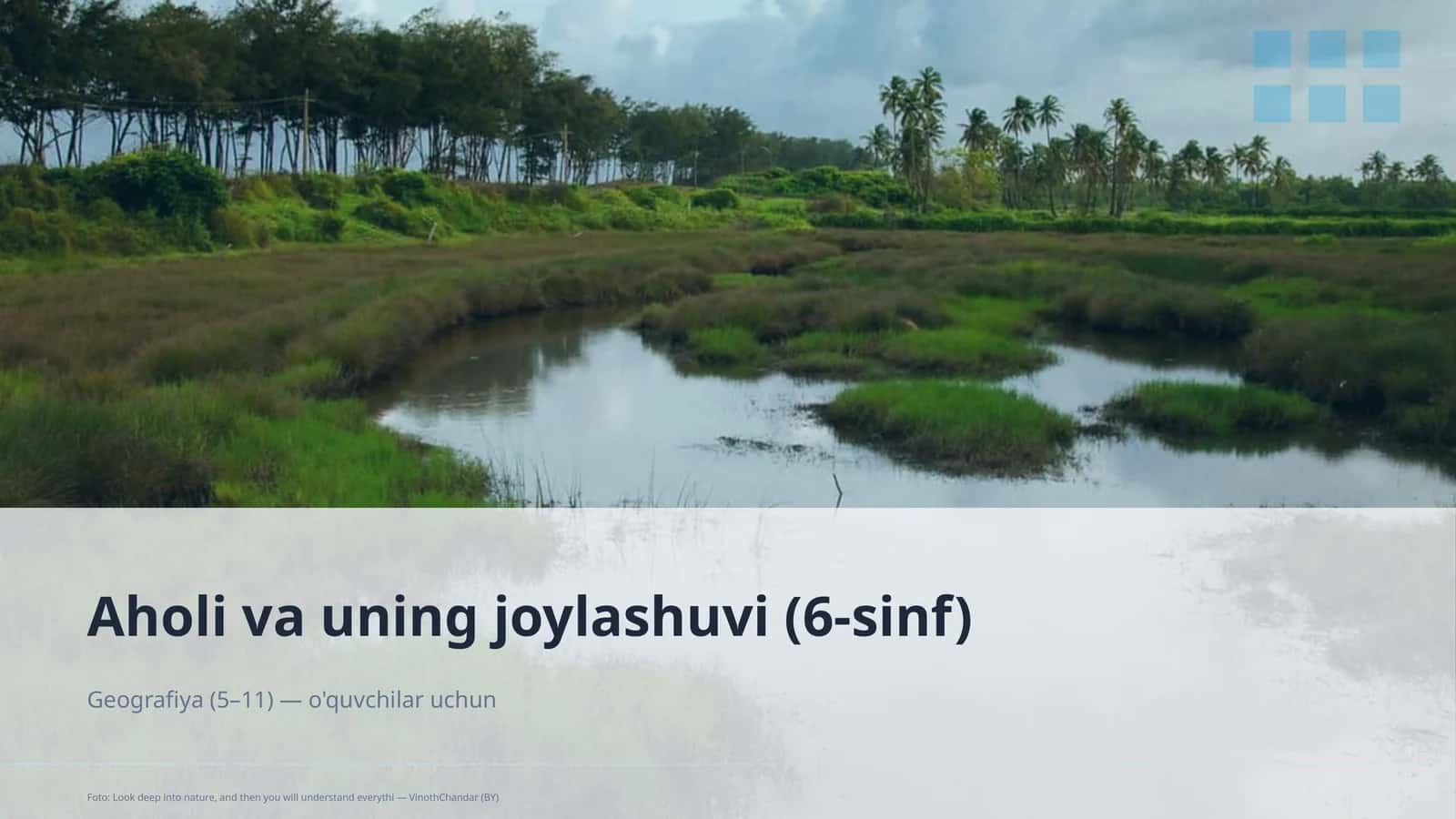 Aholi va uning joylashuvi (6-sinf) 1