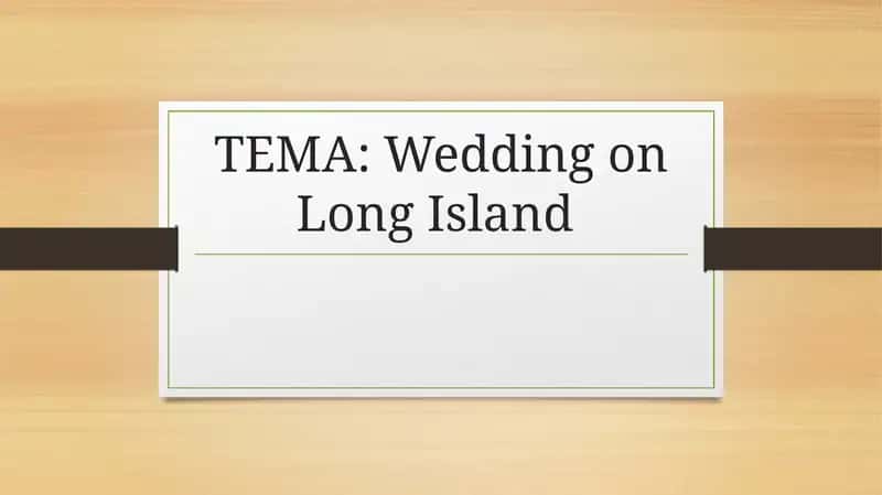Wedding on Long Island 1