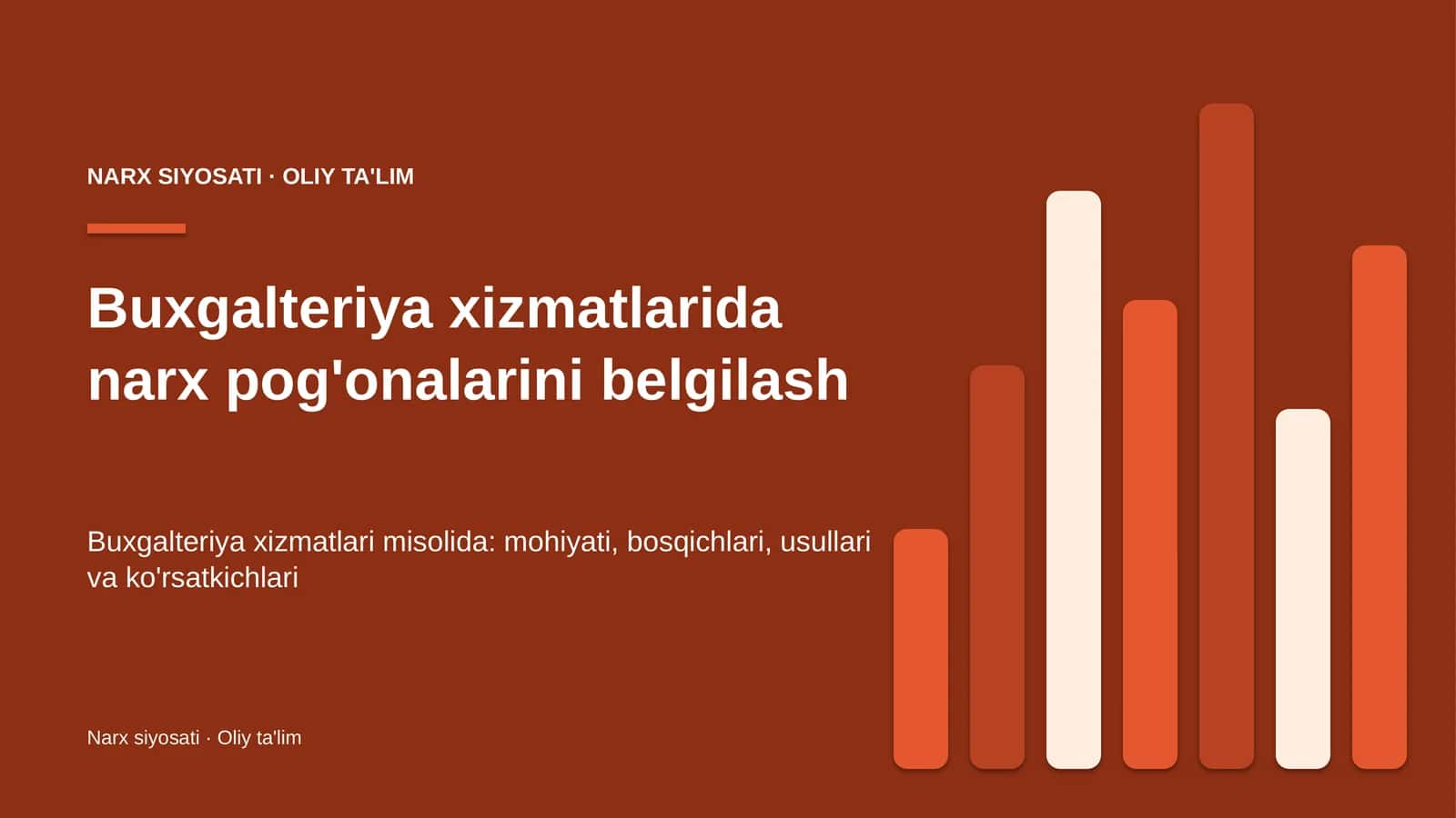 buxgalteriya xizmatlarida narx pog'onalarini belgilash 1572 1