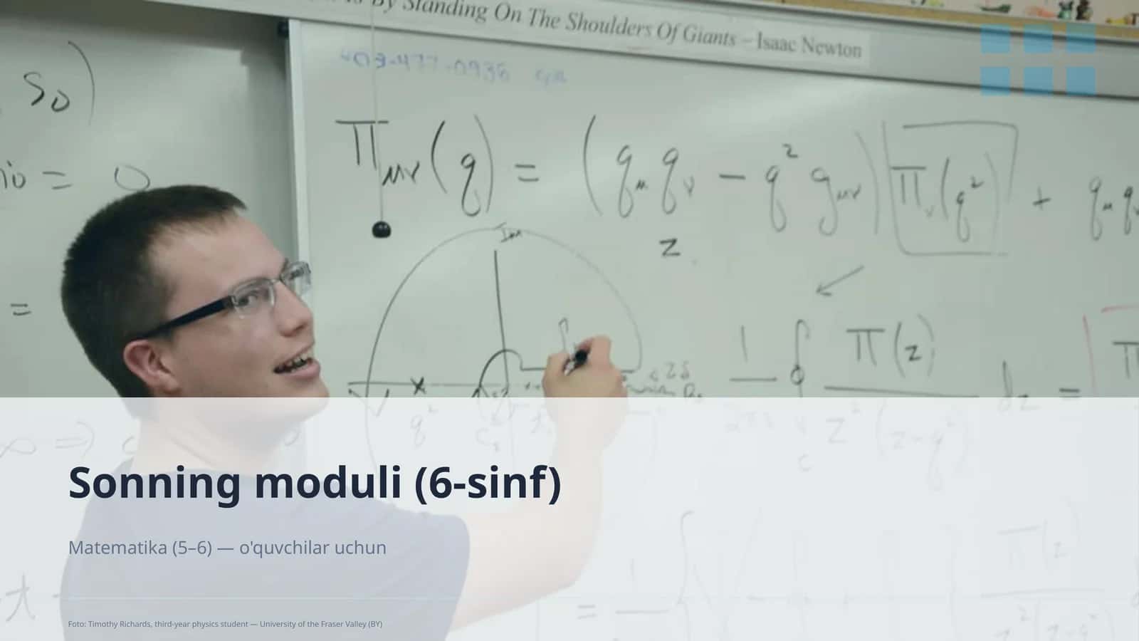 Sonning moduli (6-sinf) 1