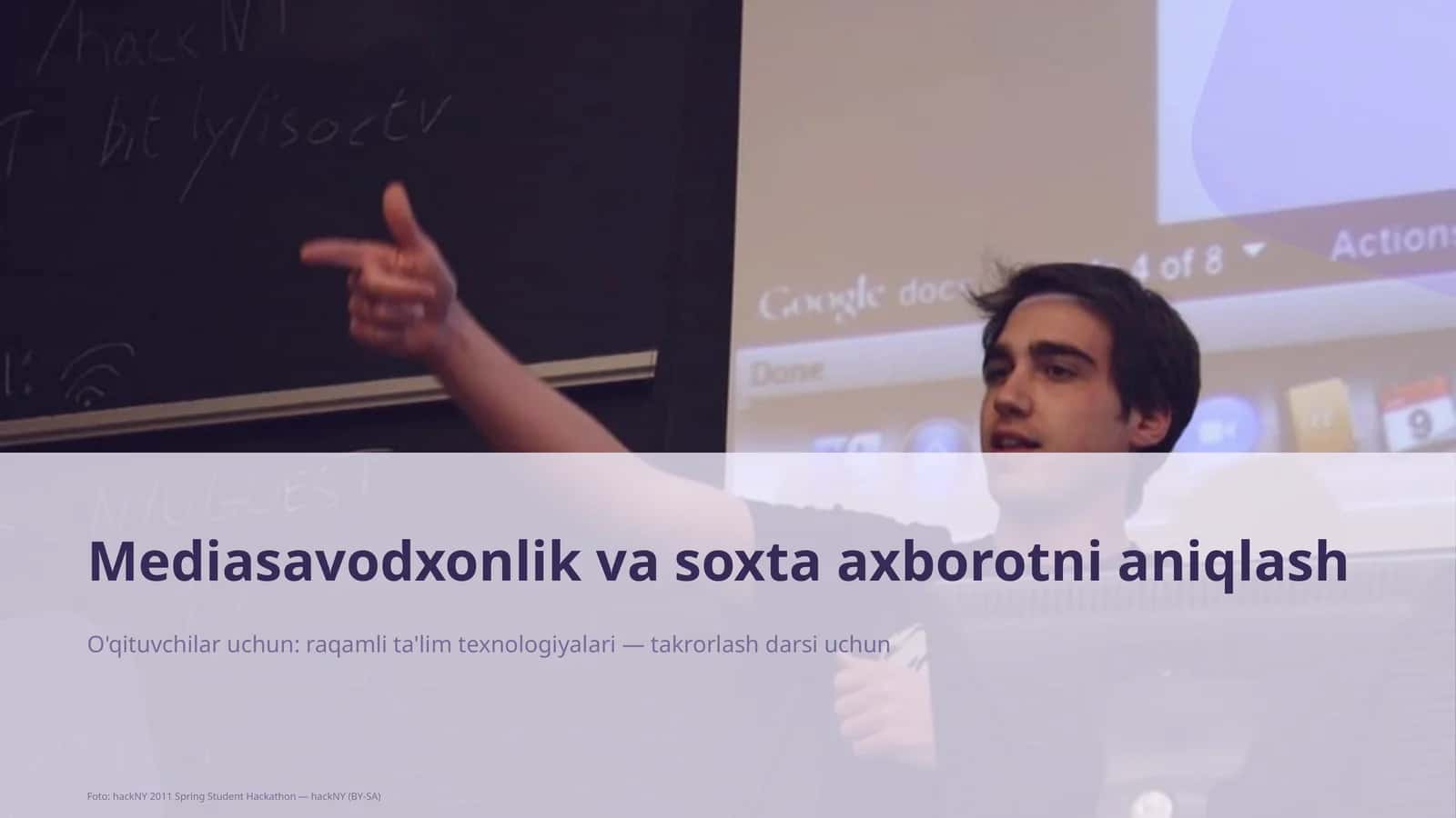 Mediasavodxonlik va soxta axborotni aniqlash 1