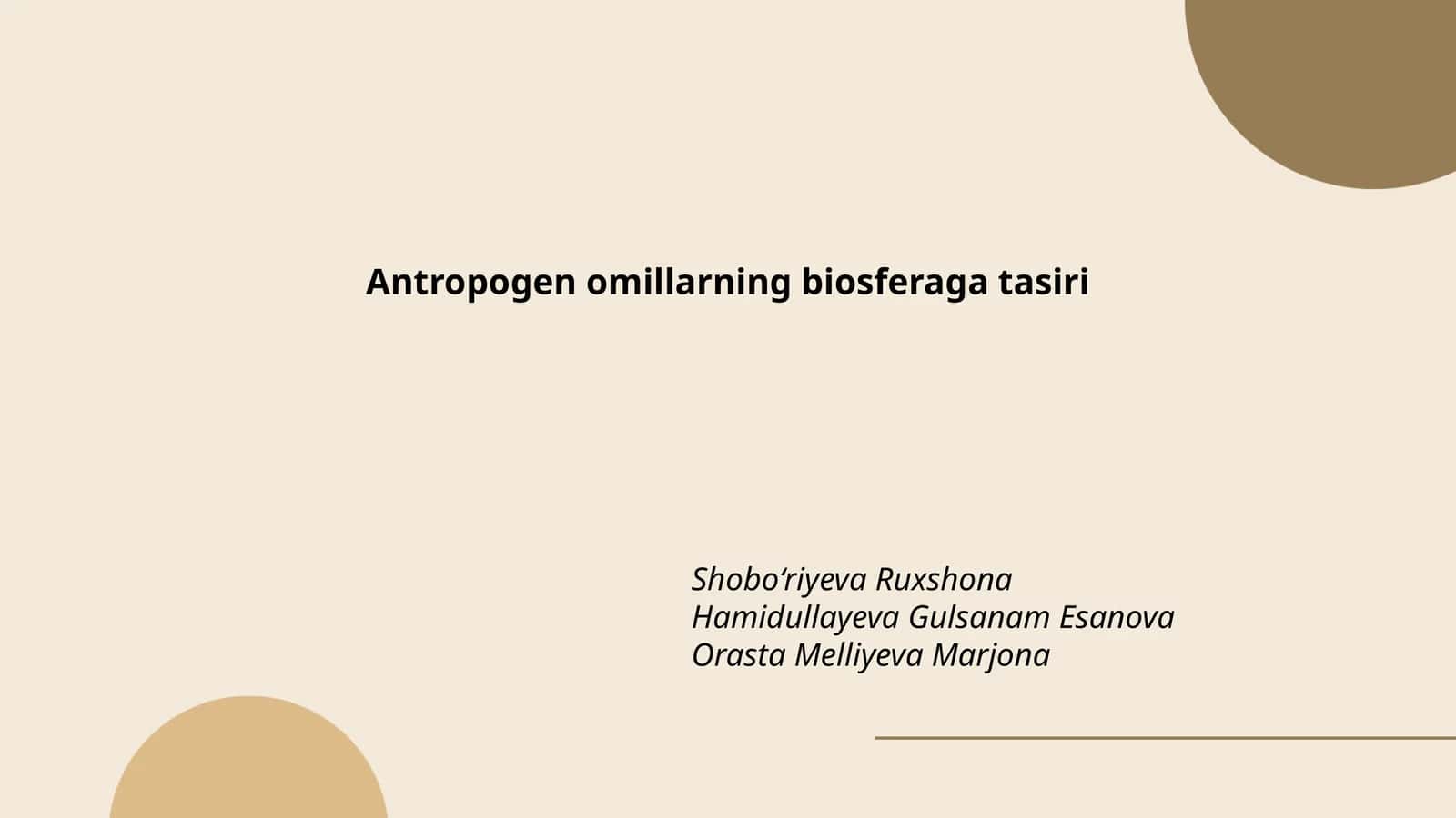 Antropogen omillarning biosferaga tasiri 1
