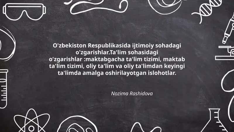 O'zbekiston Respublikasida ijtimoiy sohadagi o'zgarishlar 1