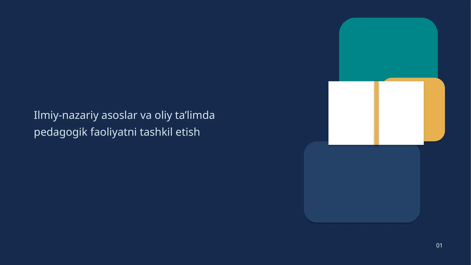 Ilmiy-nazariy asoslar va oliy ta’limda pedagogik faoliyatni tashkil etish 1