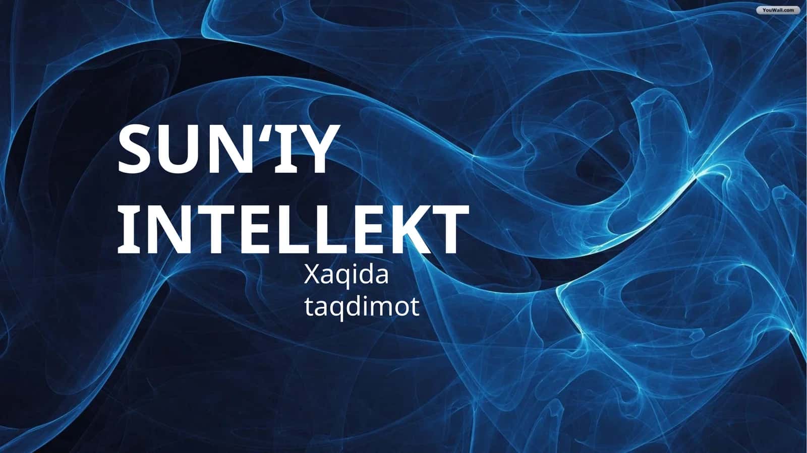 AI va zamonaviy texnologiyalar prezentatsiyasi | Tayyor slayd 1