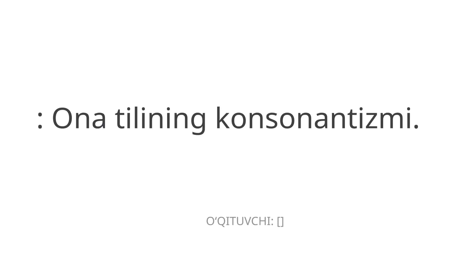 Ona tilining konsonantizmi 1