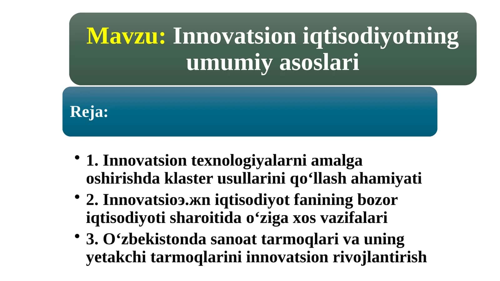 Innovatsiyaga oid iboralar 1