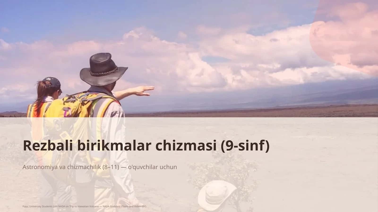 Rezbali birikmalar chizmasi (9-sinf) 1