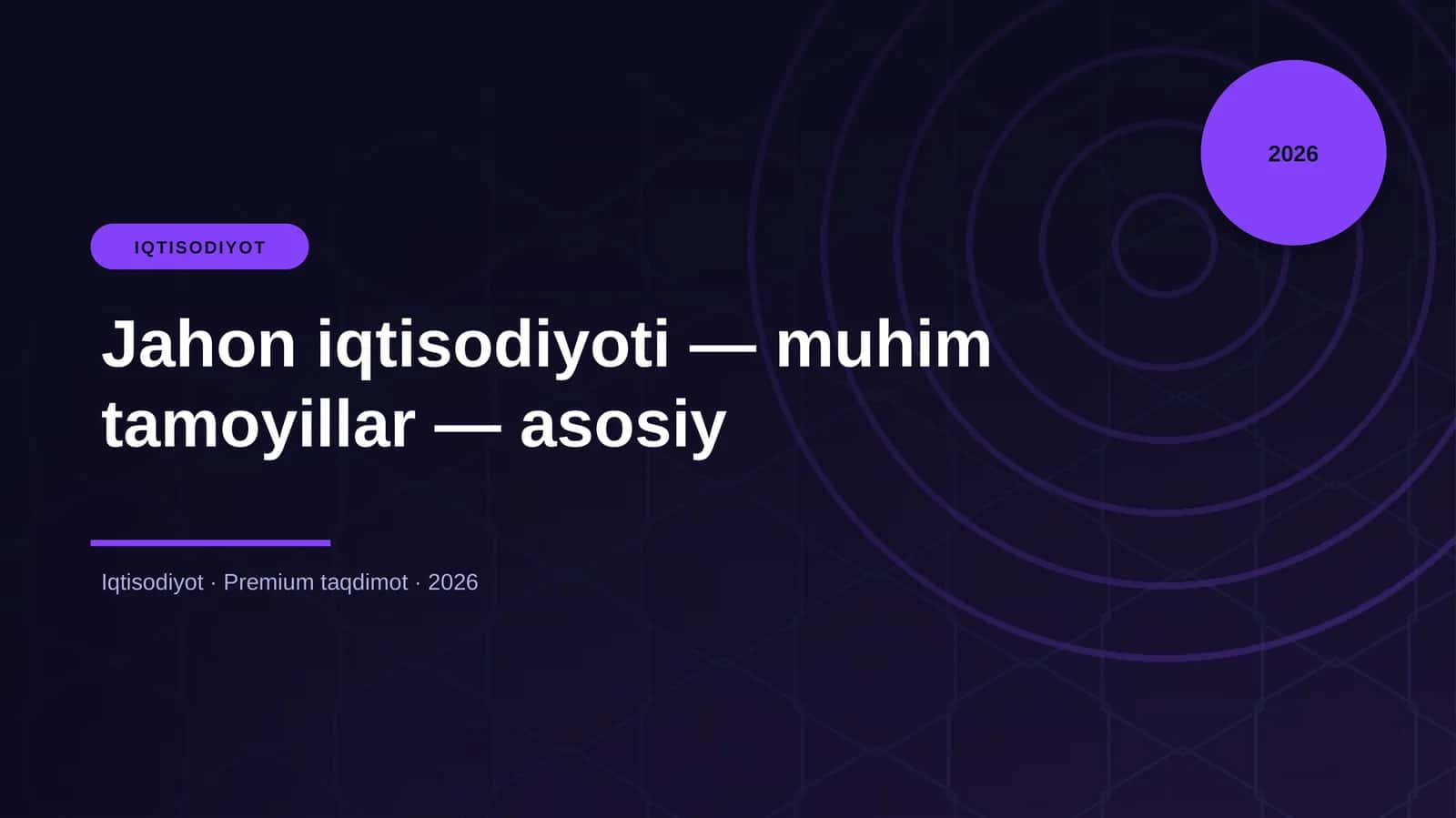 Jahon iqtisodiyoti — muhim tamoyillar — asosiy 1