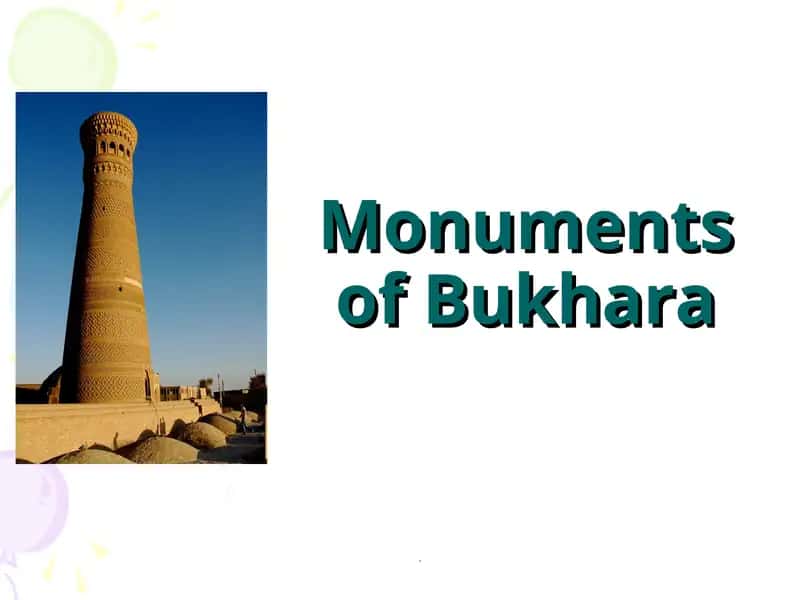 Monuments of Bukhara 1