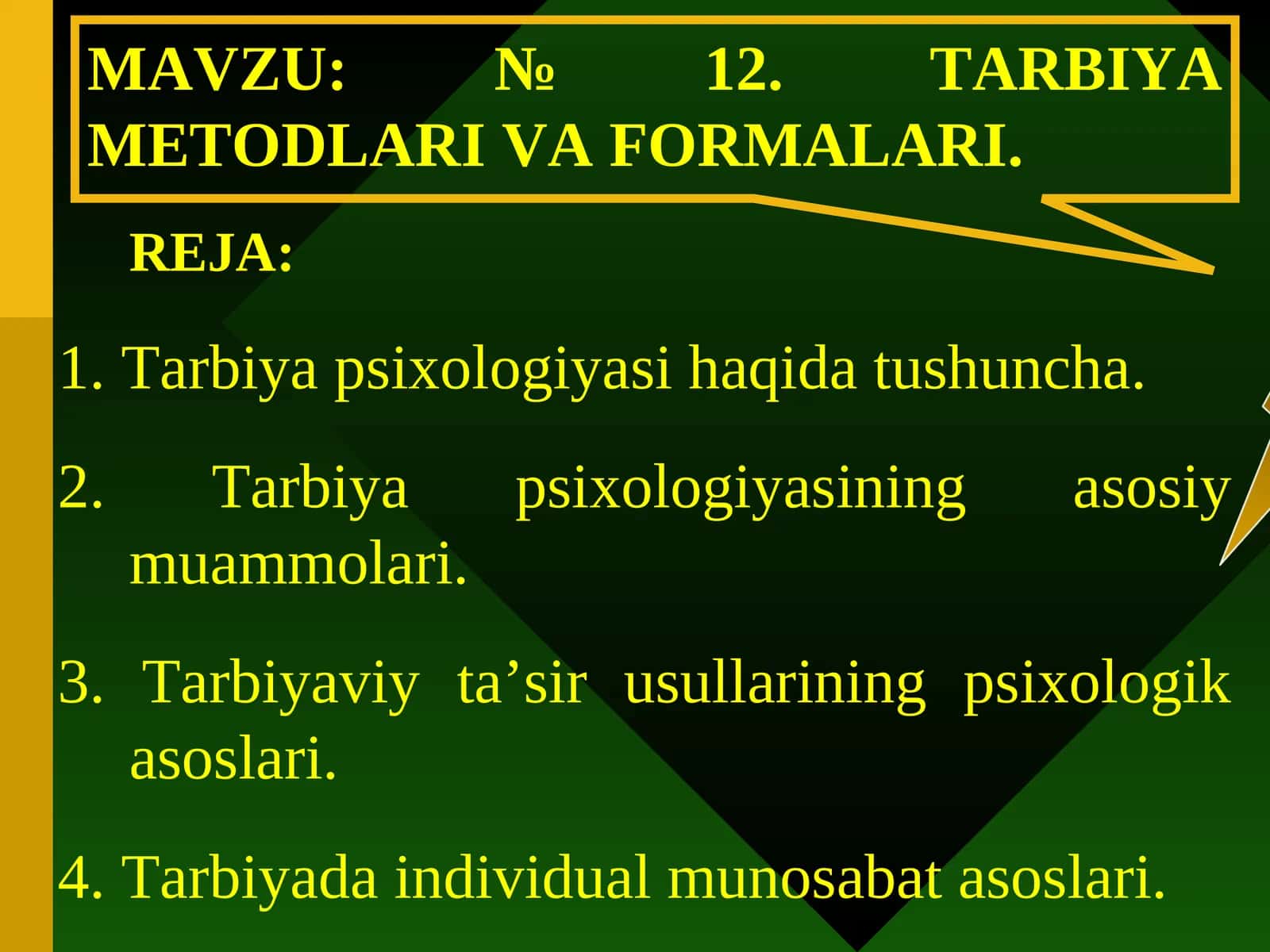 TARBIYA METODLARI VA FORMALARI 1