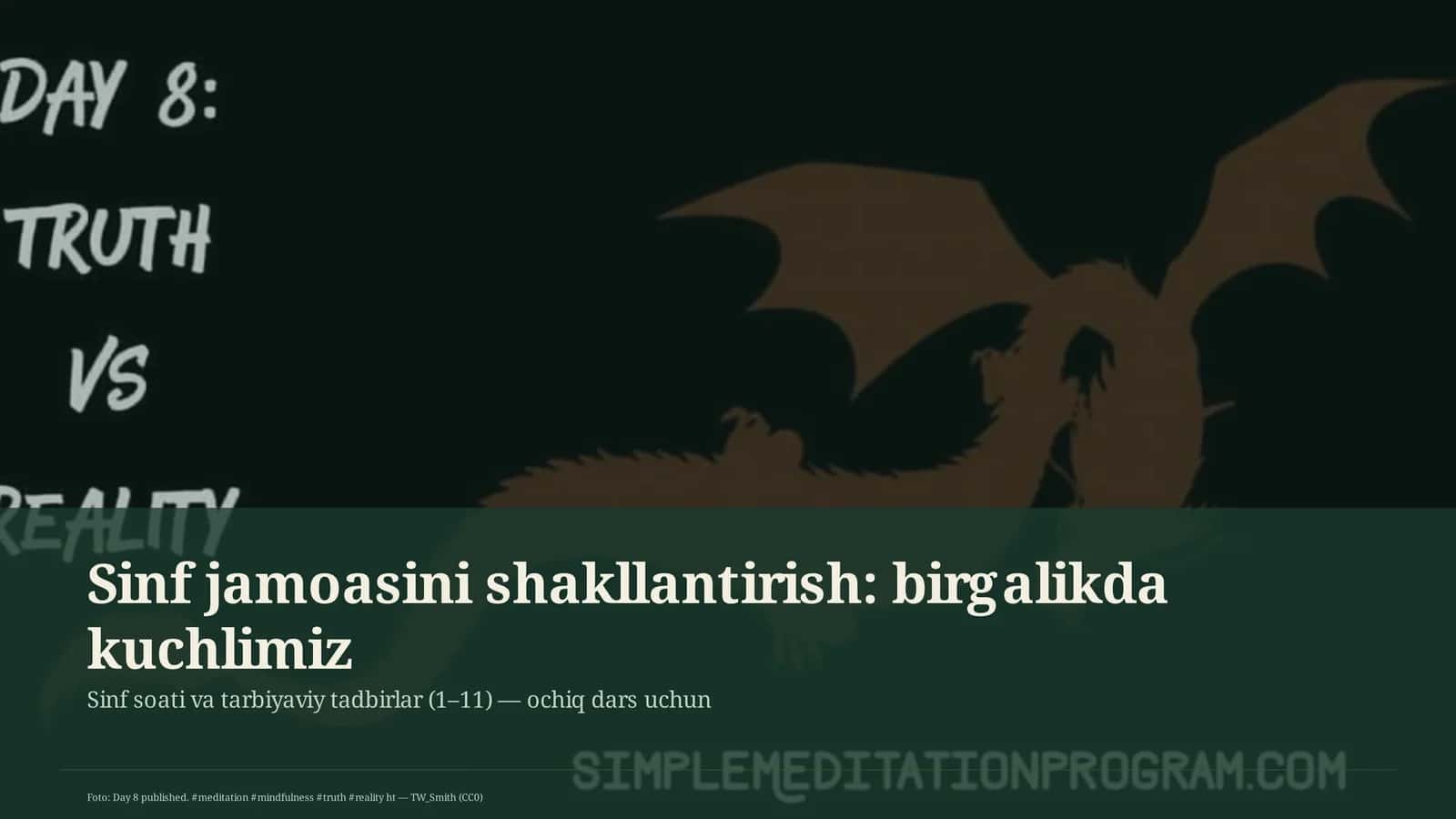 Sinf jamoasini shakllantirish: birgalikda kuchlimiz 1