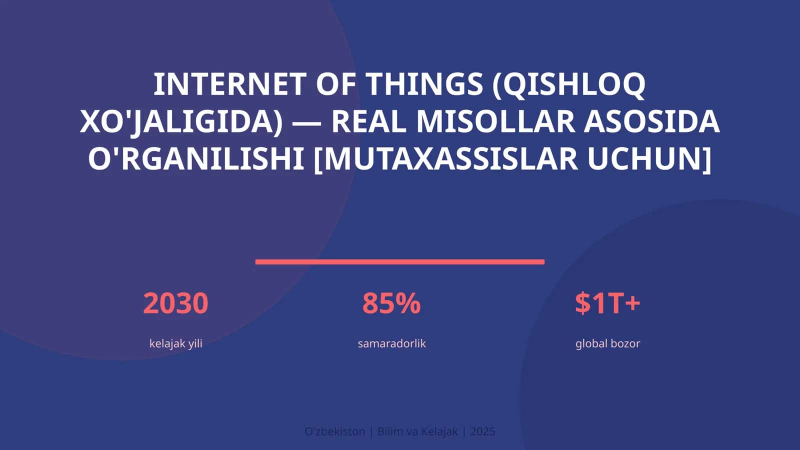 INTERNET OF THINGS (QISHLOQ XO'JALIGIDA) — REAL MISOLLAR ASOSIDA O'RGANILISHI [MUTAXASSISLAR UCHUN] 1