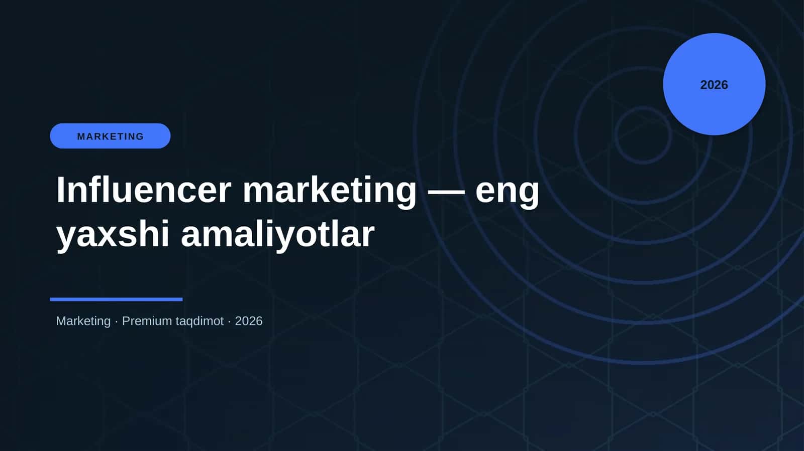 Influencer marketing — eng yaxshi amaliyotlar 1