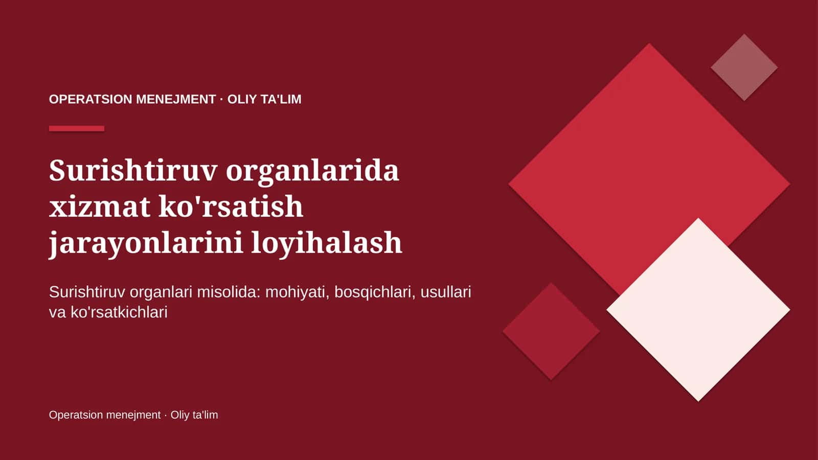 surishtiruv organlarida xizmat ko'rsatish jarayonlarini loyihalash 9852 1