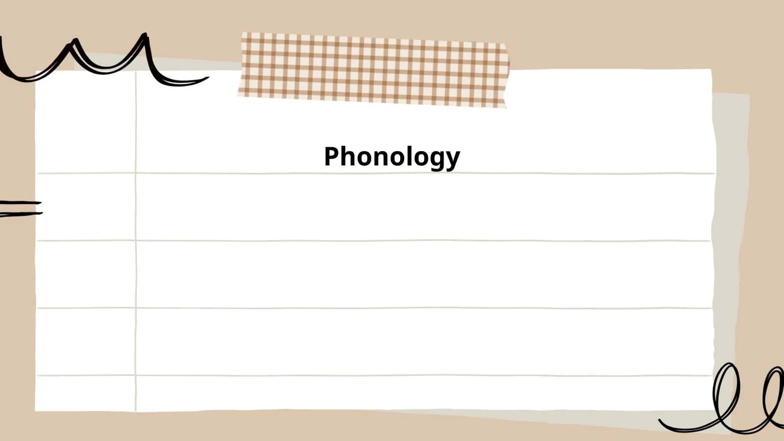 Phonology 1