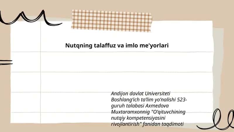 Oʻqituvchining nutqiy kompetensiyasini rivojlantirish 1