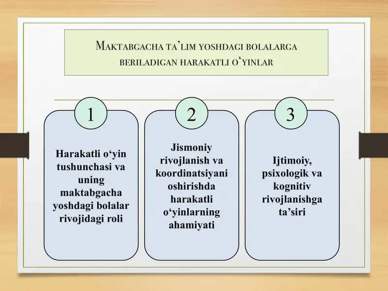 Harakatli o‘yinlar 1