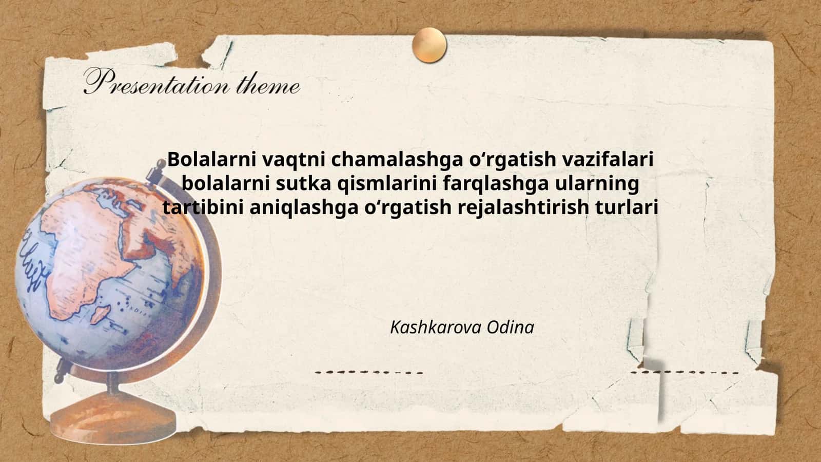 Bolalarni vaqtni chamalashga oʻrgatish vazifalari 1