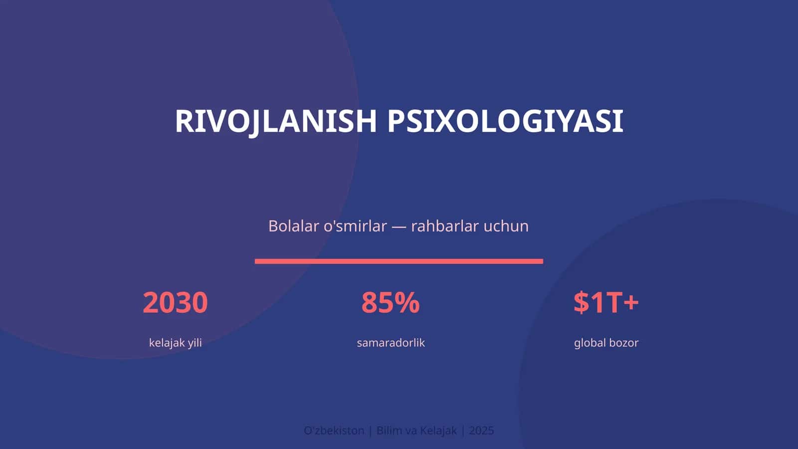 Rivojlanish psixologiyasi 1