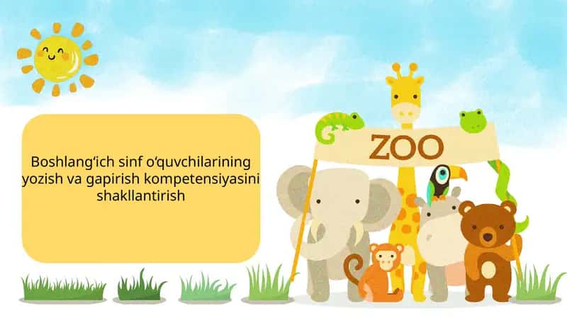 Boshlangʻich sinf o‘quvchilarining yozish va gapirish kompetensiyasini shakllantirish 1