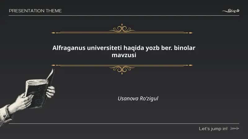 Alfraganus universiteti binolari tarixi 1