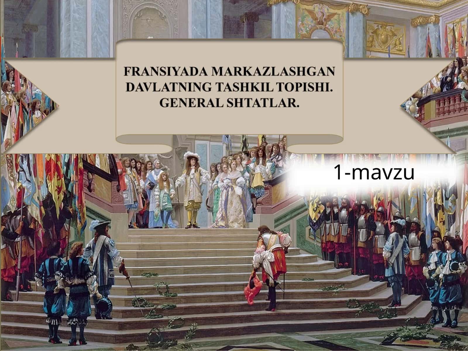 8-sinf Jahon tarixi. 1-mavzu. 1