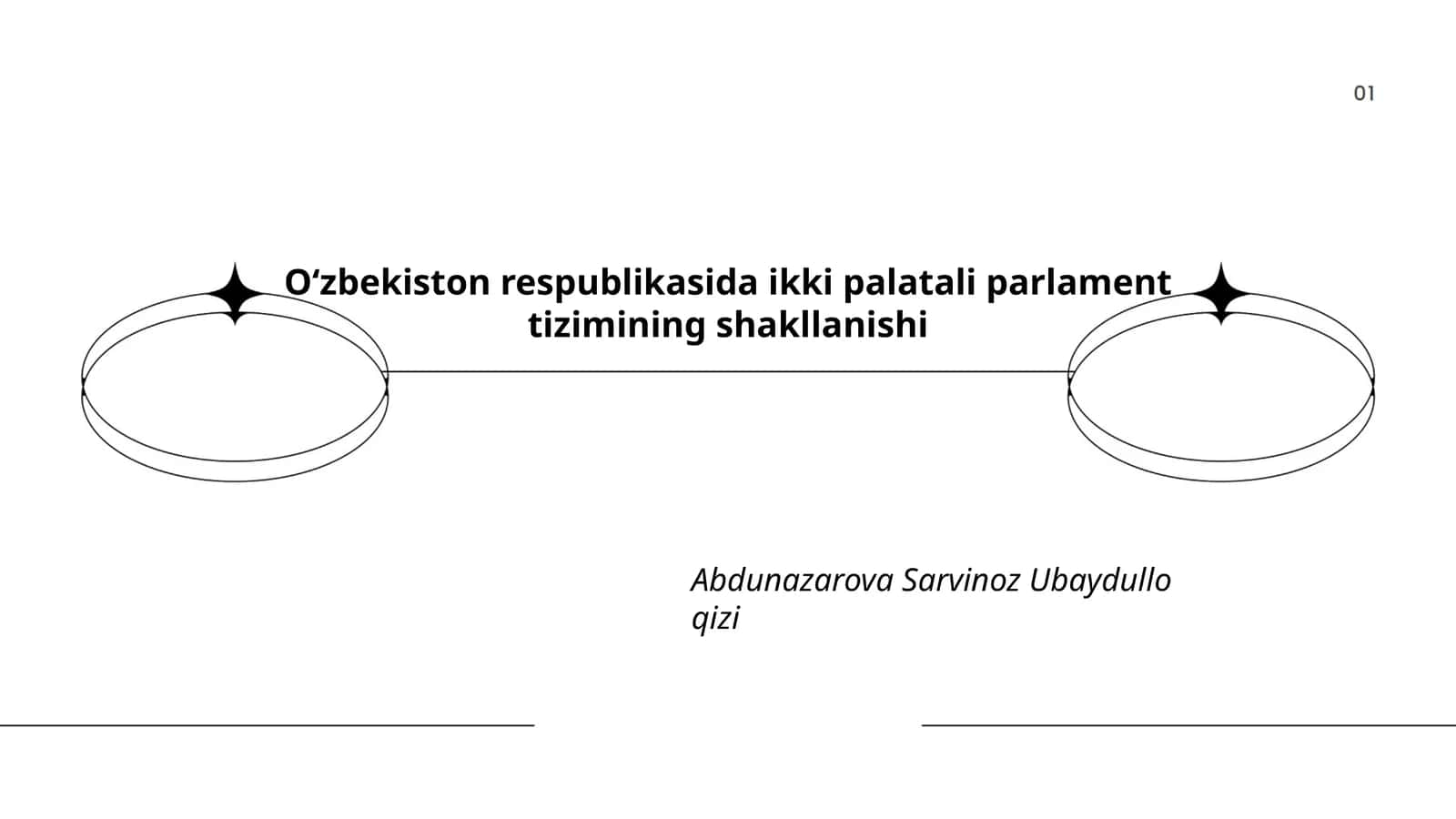 Oʻzbekiston respublikasida ikki palatali parlament tizimining shakllanishi 1
