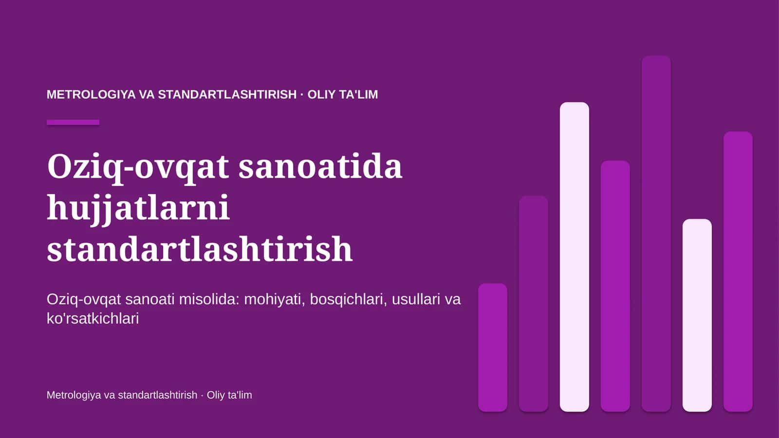 oziq ovqat sanoatida hujjatlarni standartlashtirish 4387 1