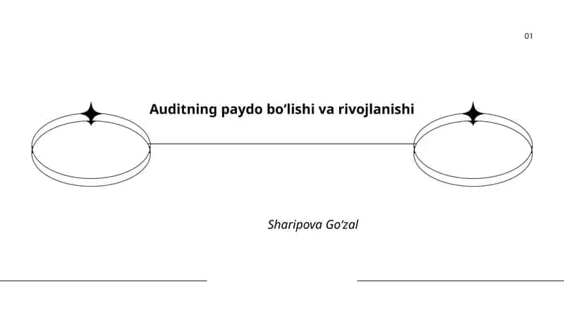Auditning paydo boʻlishi va rivojlanishi 1
