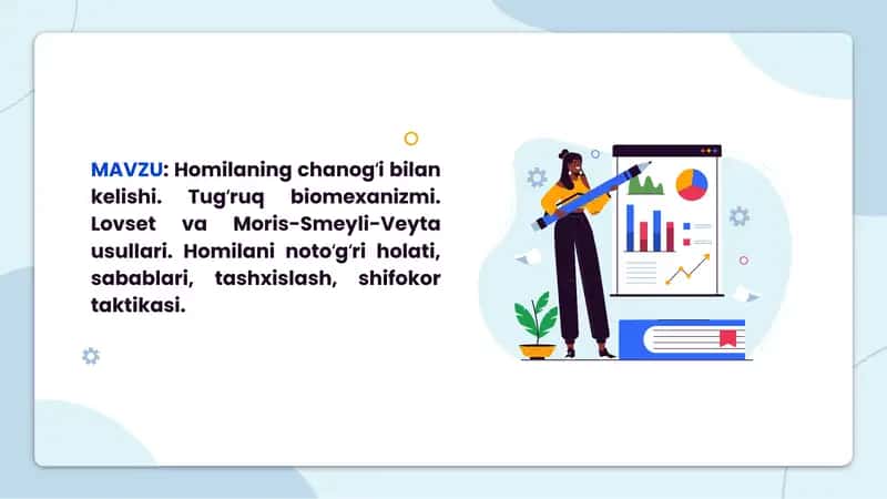 Tugʻruq biomexanizmi. Lovset va Moris-Smeyli-Veyta usullari 1