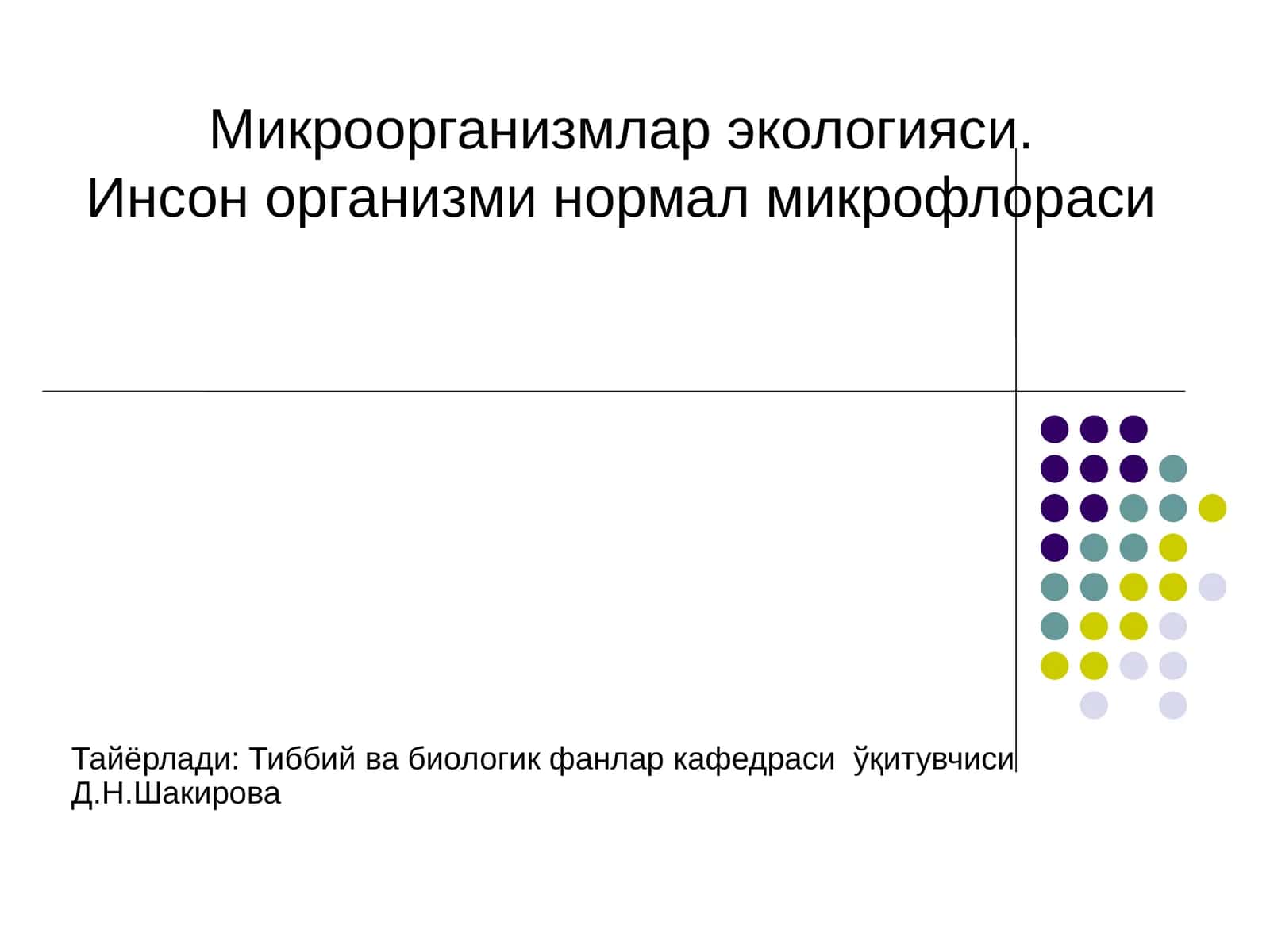 Микроорганизмлар экологияси 1