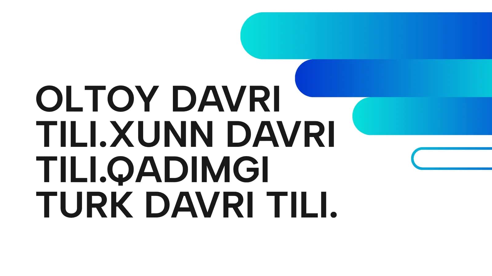 OLTOY DAVRI TILI.XUNN DAVRI TILI.QADIMGI TURK DAVRI TILI 1