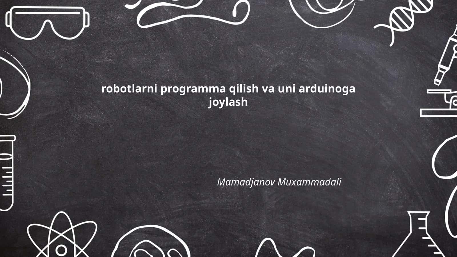 Arduino dasturlash asoslari 1
