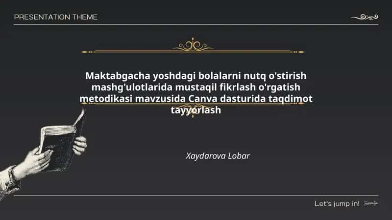 Maktabgacha yoshdagi bolalarni nutq o'stirish mashg'ulotlarida mustaqil fikrlash o'rgatish metodikasi 1